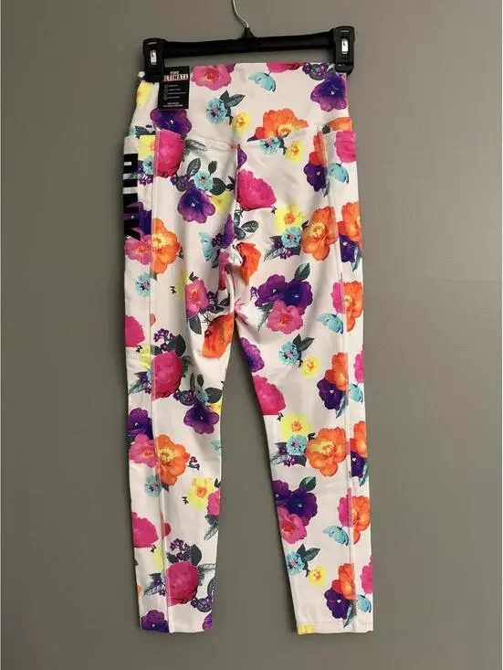 Victoria’s Secret PINK Floral High Waist Ultimate 7/8 Leggings NWT Size Sm - Picture 3 of 8